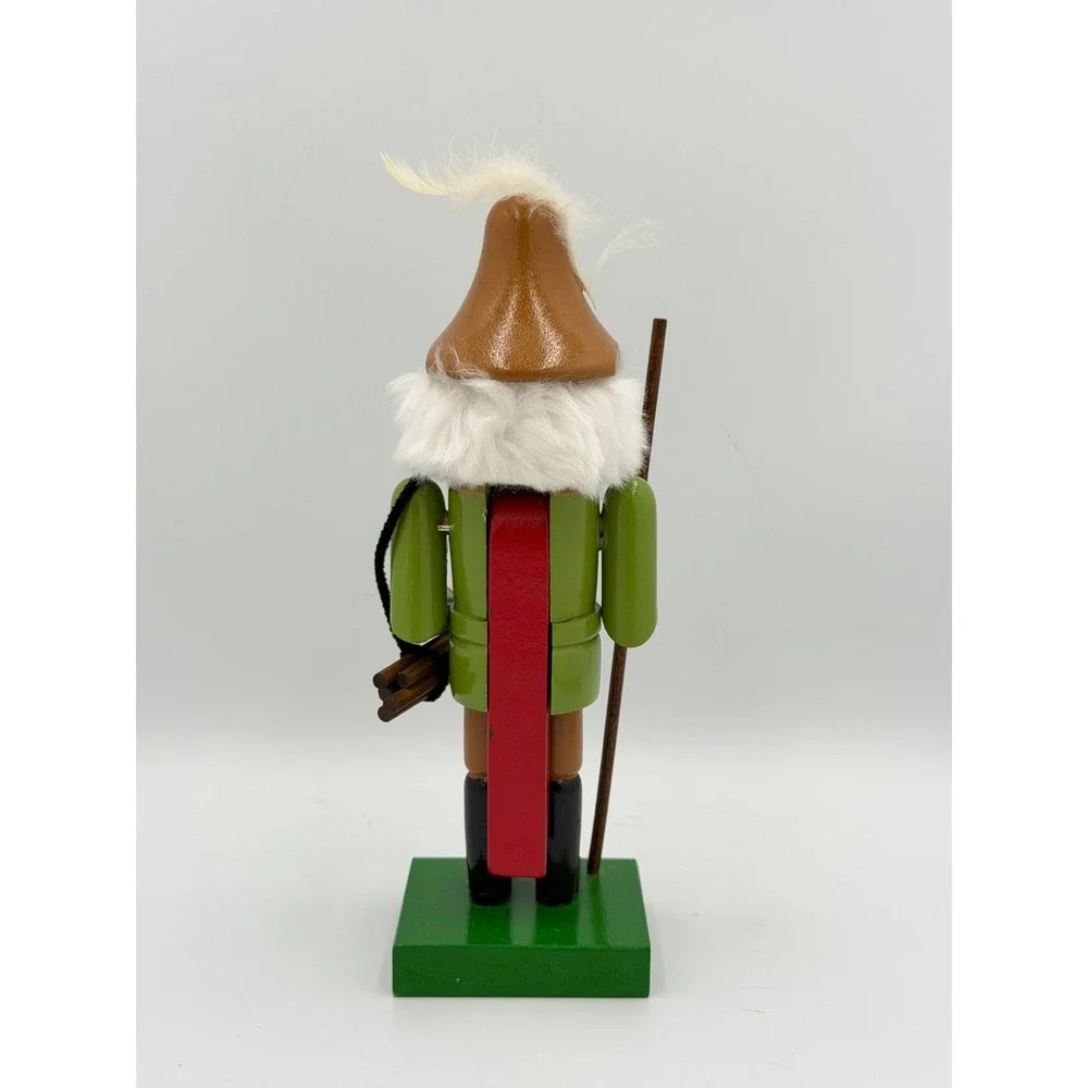 Vintage Wooden Hunter Woodsman Nutcracker 9